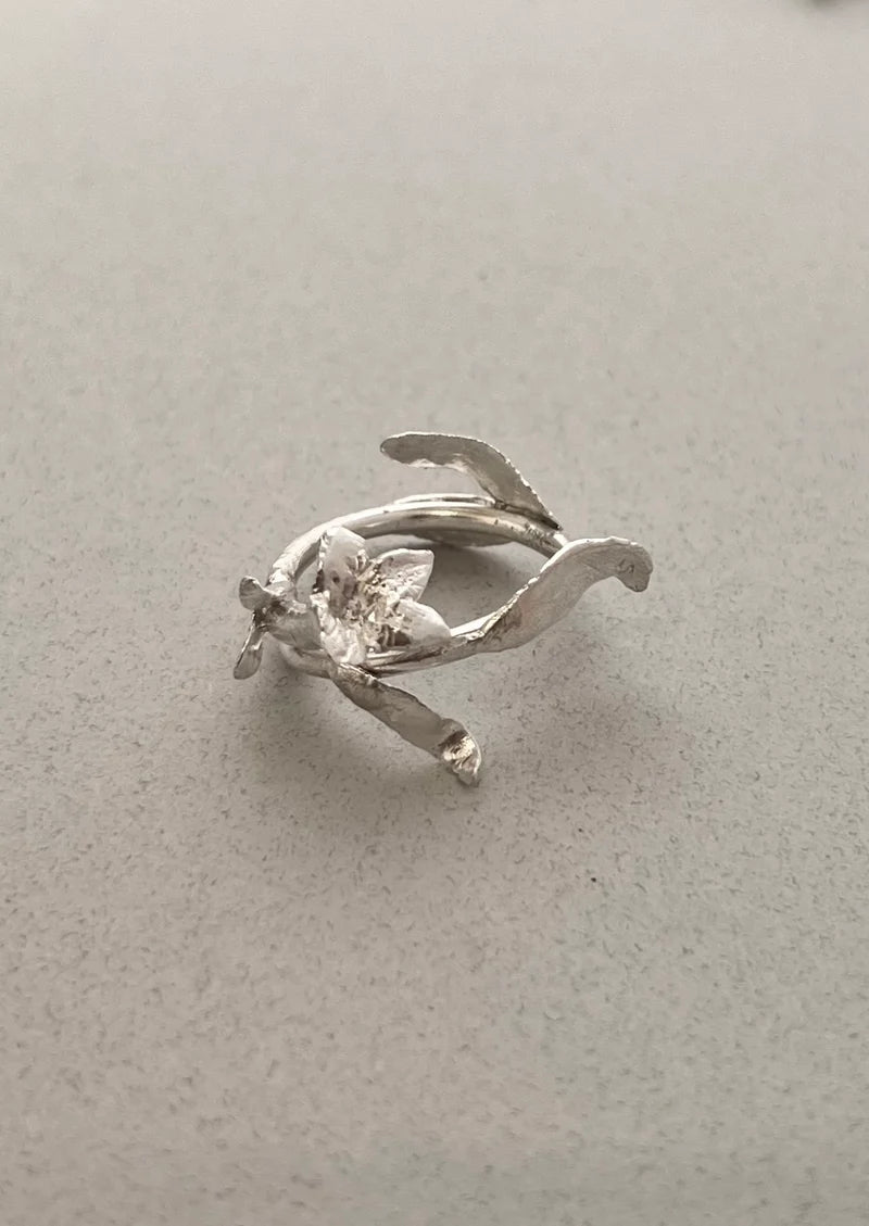Windy Ring handmade sterling silver ring